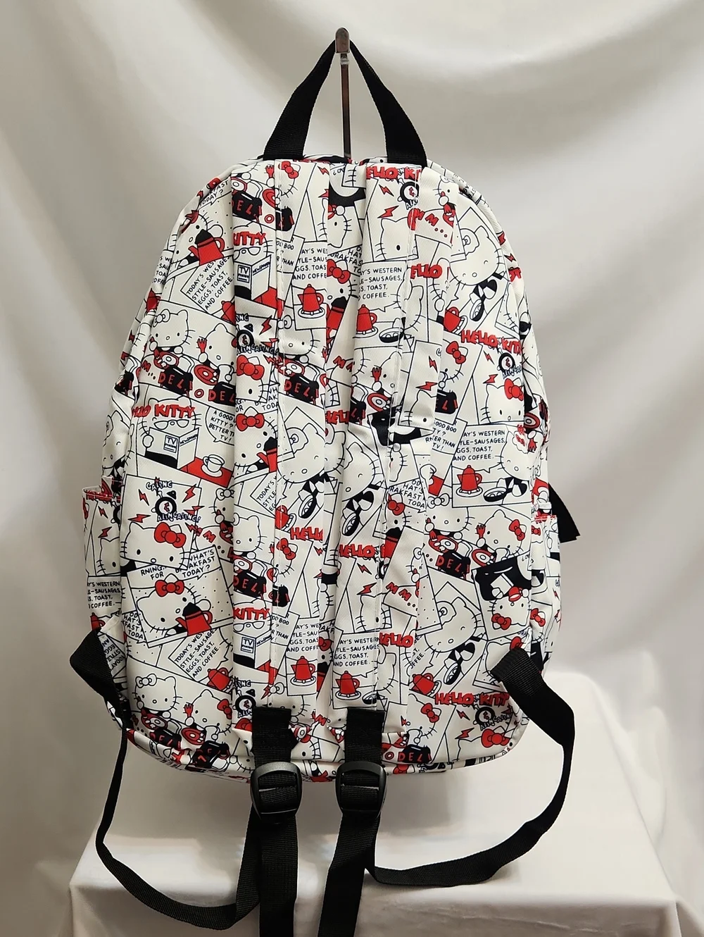 Hello Kitty All-over Print Red White Backpack